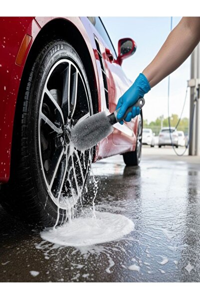 Özasya AVM Oto Jant Temizleme Fırçası – Ergonomik Saplı, Lastik ve Jant Detay...