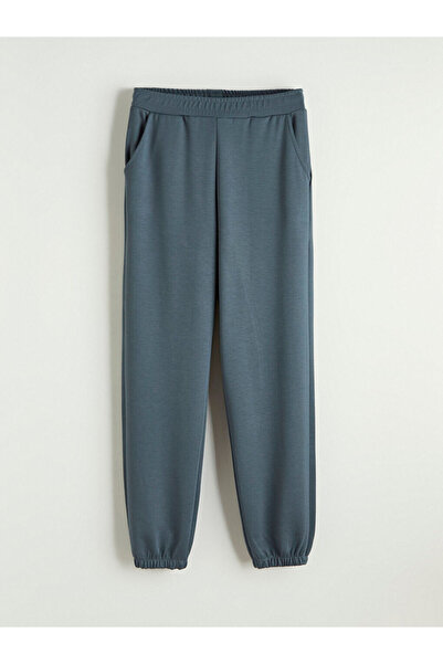 LC Waikiki Lcwaikiki classic gray elastic waist women's jogger sweatpants