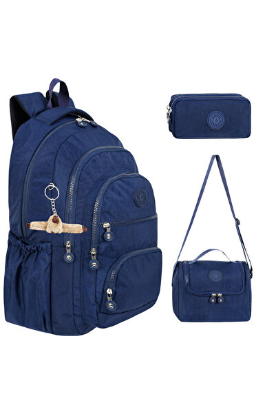 Çantaland 3’lü Set Krinkıl Kumaş Çanta + Termal Beslenme Çantası + Kalemlik, ...