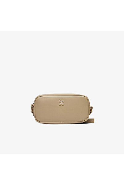 Tommy Hilfiger Refıned Camera Bag Kadın Bej Çapraz Çanta