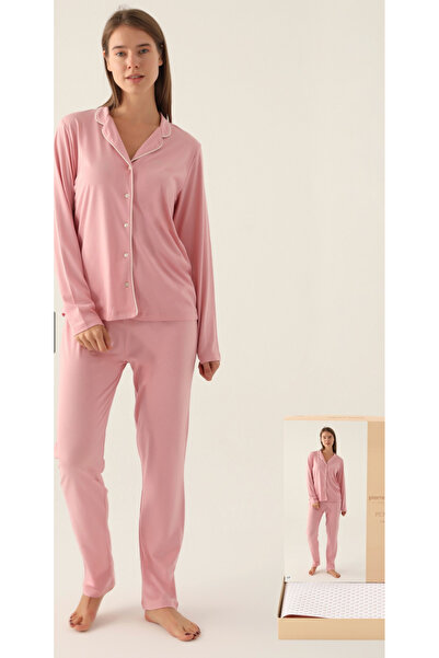 Pierre Cardin Women, Shirt Collar, Exclusive, Modal, Long Sleeve, (with Sleep...