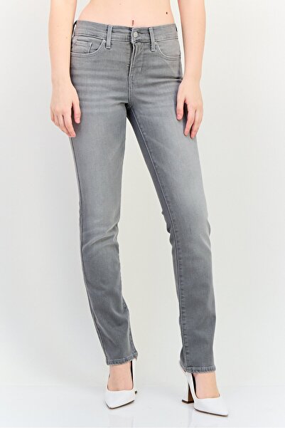 Levi's Women Shaping Slim Fit Washed Stretchable Denim, Light Grey