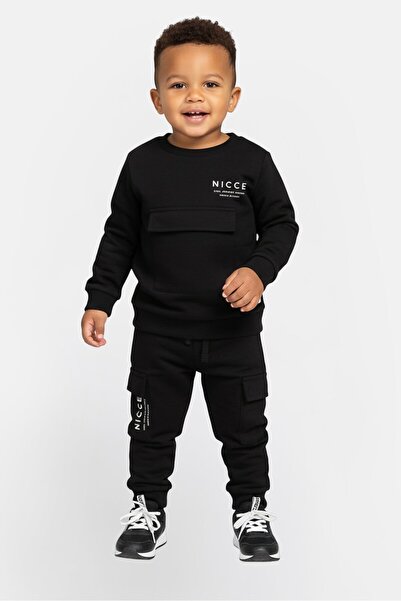 Nicce طقم ملابس للأطفال الصغار مكون من 3 قطع، تي شيرت، سويت شيرت، وبنطال رياض...