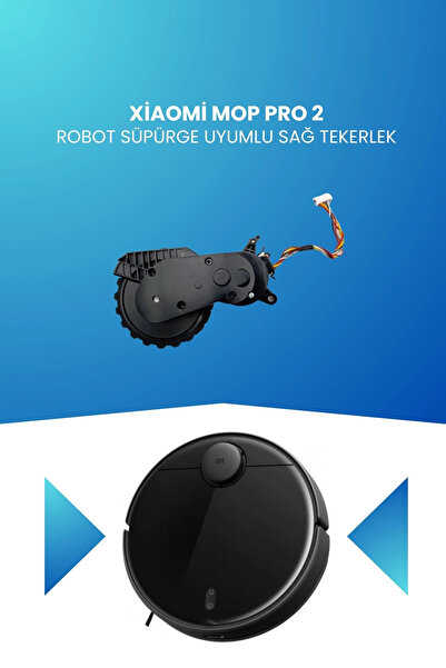 ELECTROLL Roata dreapta compatibilă cu aspiratorul robot Xiaomi Mop Pro 2