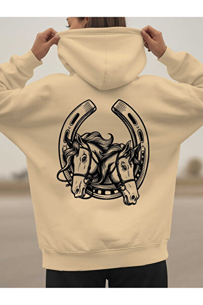 GHZAL Home Collection Special design Oversized sweatshirt hoodie at Printed