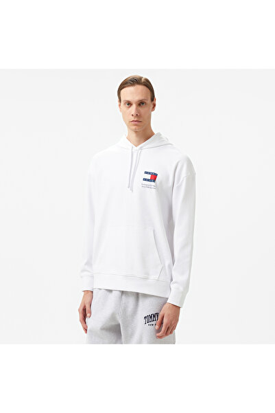 Tommy Hilfiger Ανδρικό Φούτερ με Σχέδιο στην Πλάτη, Χαλαρή Γραμμή, Μεγέθους L