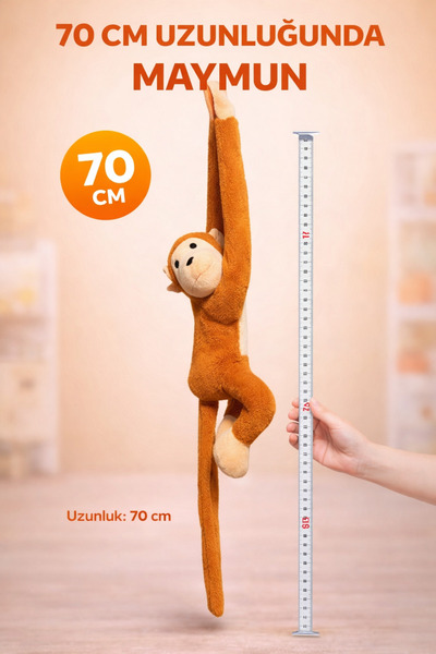 İB GLOBAL Hands Clasping Game and Sleeping Companion Plush Monkey Toy Hugging...