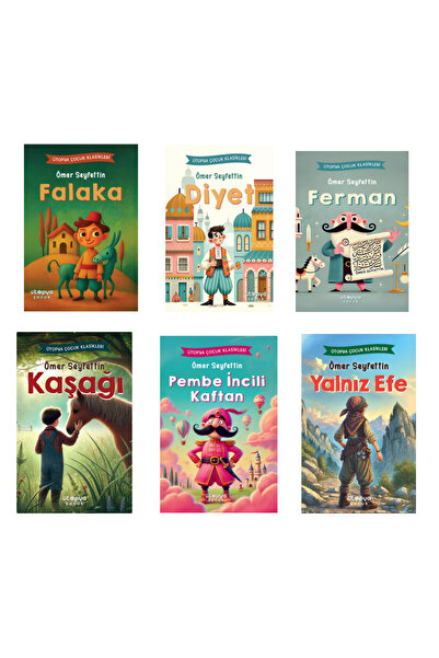 Ütopya Çocuk ÖMER SEYFETTİN 6 KİTAP SET - KAŞAĞI - YALNIZ EFE - PEMBE İNCİLİ ...
