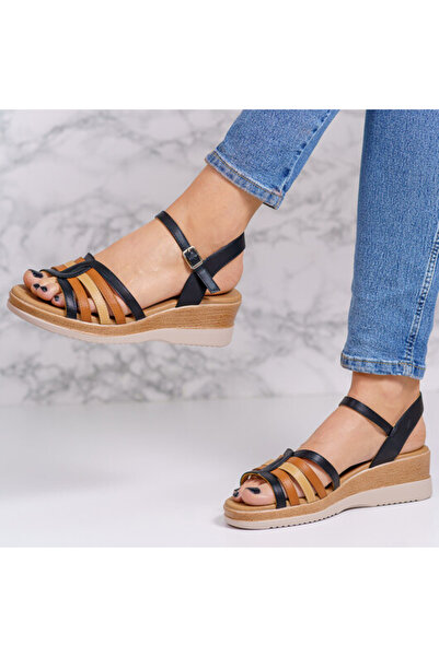 Sofia Store Women's sandals with low soles made of eco-leather Finna