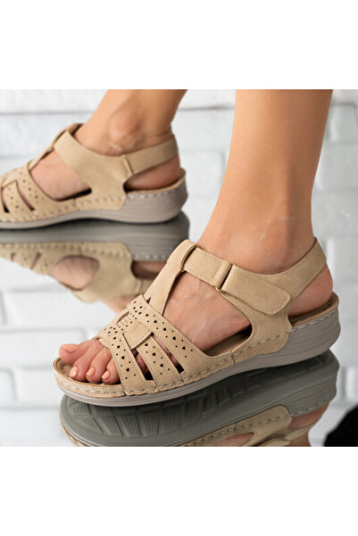 Sofia Store Sandale dama din piele ecologica perforata Ramona