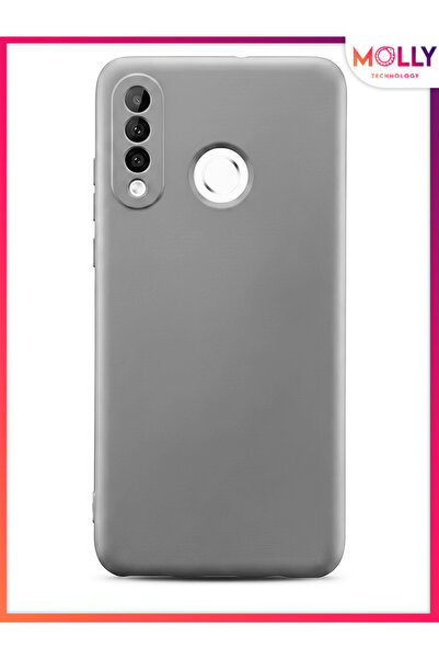 Molly حافظة سيليكون مخملية داخلية باللون الرمادي ألفا لهاتف هواوي بي 30 لايت