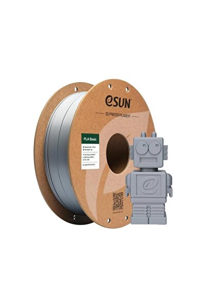 eSun Basic Pla Gümüş Gri Filament 1,75mm 1 Kg - Teknoartshop