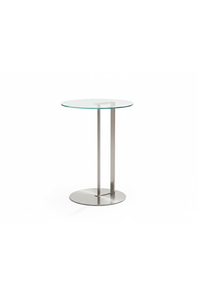 Generic Modern Silver Side Table - 33x56 cm