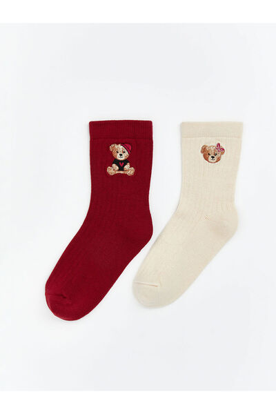 LC Waikiki Çelebi Store'dan Kaliteli Parçalar Ayı Teddy İşlemeli Kız Çocuk So...