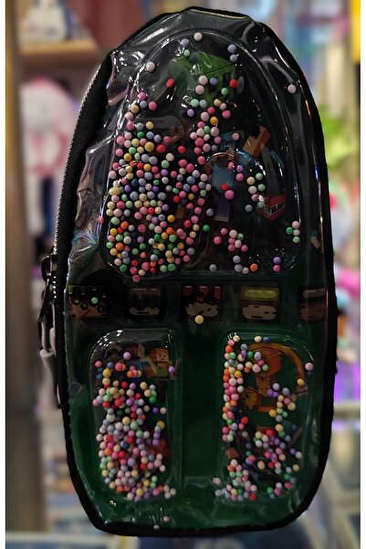 ada çanta kırtasiye Minecraft figürlü çift bölmeli kalem çantası AD44456