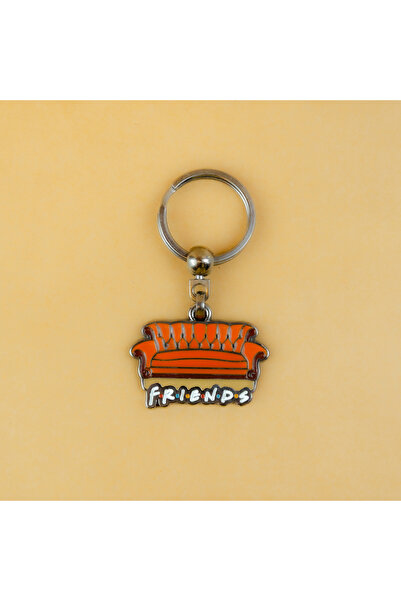 Space Friends Turuncu Koltuk Metal Anahtarlık