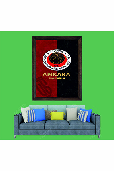 Lioncraft Gençlerbirliği Spor Çerçeveli Duvar Tablosu, Ankara Taraftar Tablos...