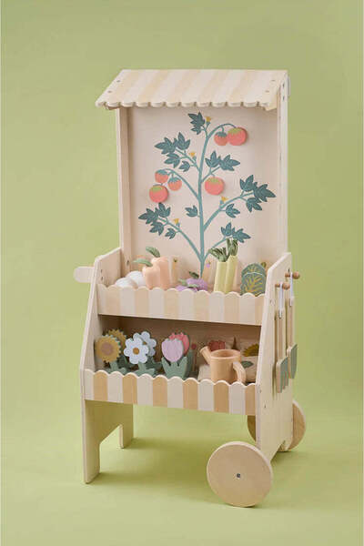 JaBaDaBaDo Wooden Gardening Cart with Accessories - Toy of the Year (Jabadabado)