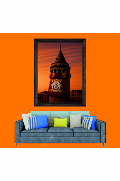 Lioncraft Galatasaray Spor Çerçeveli Duvar Tablosu, Cimbom Taraftar Tablosu 3...