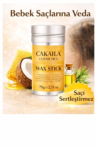CAKAILA Wax Stick | Elektriklenme Önleyici Saç Toparlayıcı, Bebek Saçları İçi...