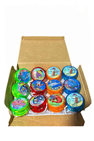 MİNGODAN Oyuncak deniz temalı ışıklı çek bırak ipli yoyo 1 Adet Tekli