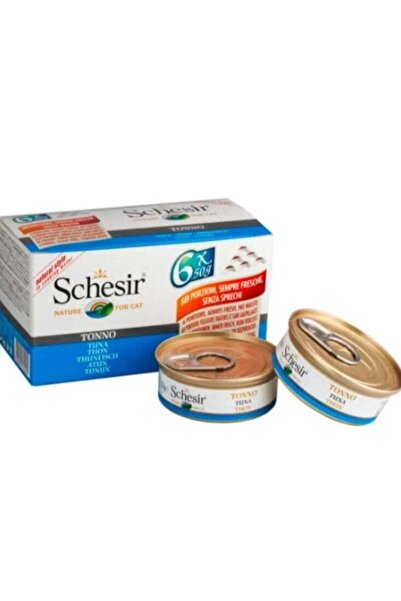 Schesir شيسر، 6 عبوات من التونة في ماء الطهي، متعددة الألوان، 6 × 50 غرام