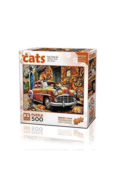 Ks Puzzle 20073 Puzzle 500 Cats of the Car