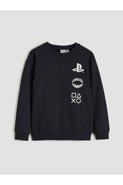 LC Waikiki LCW Kids Playstation cu imprimeu Swea pentru băieți tricou