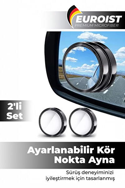 euroist Kör Nokta Aynası – 360° Ayarlanabilir Park Aynası - Sürüş Güvenliğini...