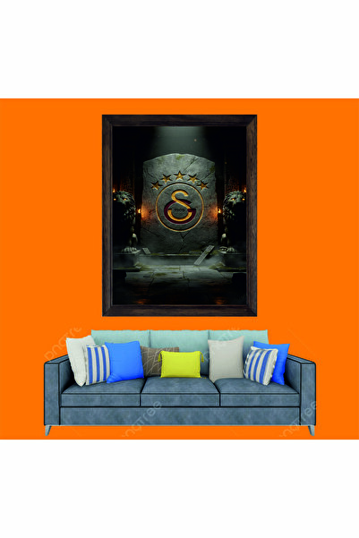 Lioncraft Galatasaray Spor Çerçeveli Duvar Tablosu, Cimbom Taraftar Tablosu 2...