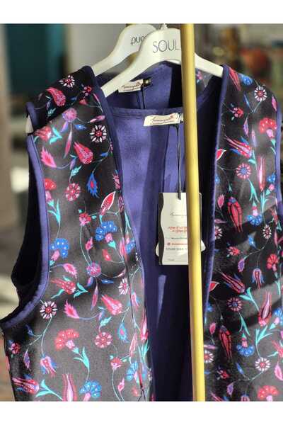 ANNEMİNİZİNDEN Desenli Pazen yelek