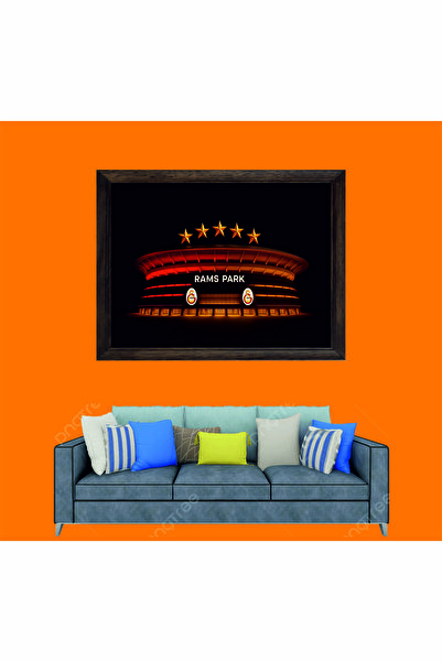 Lioncraft Galatasaray Spor Çerçeveli Duvar Tablosu, Cimbom Taraftar Tablosu 3...