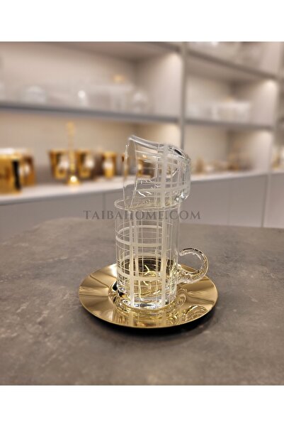 TR 18-piece tea and cup set - Narcissus - Gold
