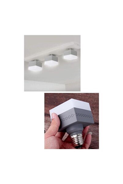 Zera 30W Kare LED Ampul Gri 6500K Beyaz Işık Jumbo Torch Lamba