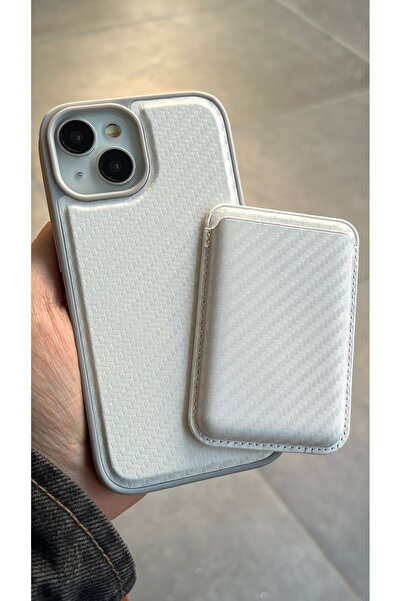 EDELFU Premium iPhone 15 / 14 and 13 - Carbon Velvet Carbon Fiber Cover with ...