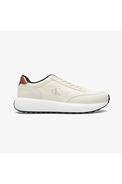 Calvin Klein Athleisure Runner Laceup Mix Erkek Bej Sneaker