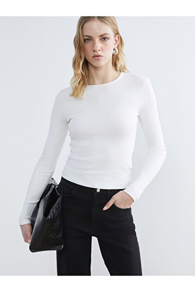 LC Waikiki Lcw Vision Crew Neck Corded Fabric Women's Bodysuit