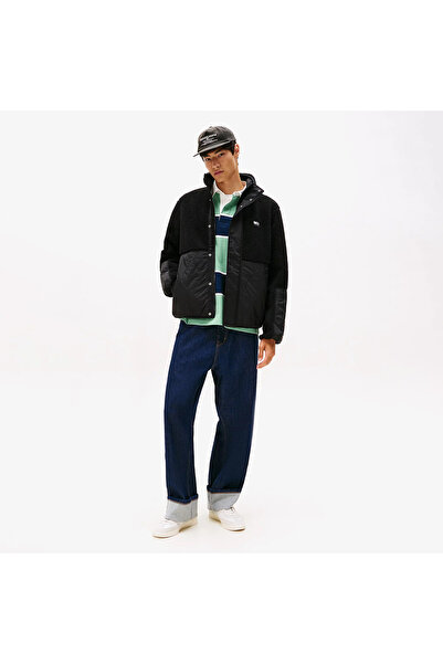 Tommy Hilfiger Tommy Jeans Essential Mix Teddy Erkek Siyah Ceket