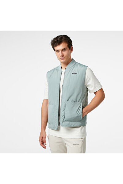 Calvin Klein Recycled Superlıghtweıght Vest Erkek Mavi Yelek