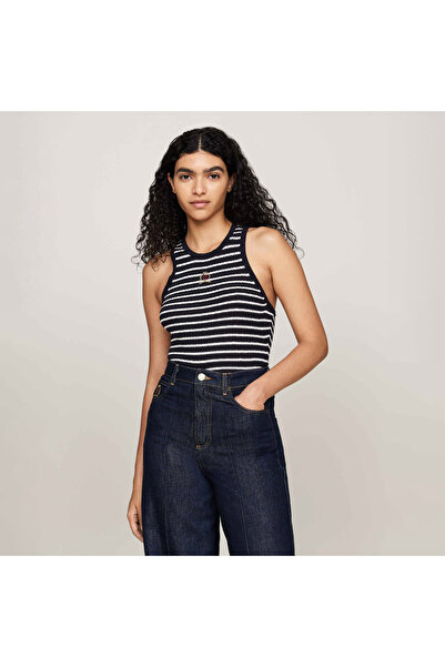 Tommy Hilfiger Kadın Mavi Triko