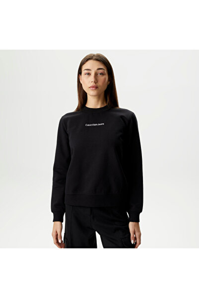 Calvin Klein Jeans Kadın Siyah Sweatshirt