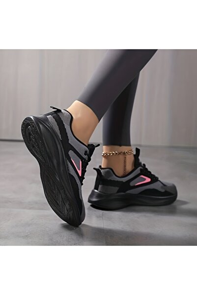 SOSENFER 女士运动鞋，透气时尚软底慢跑轻便运动女鞋