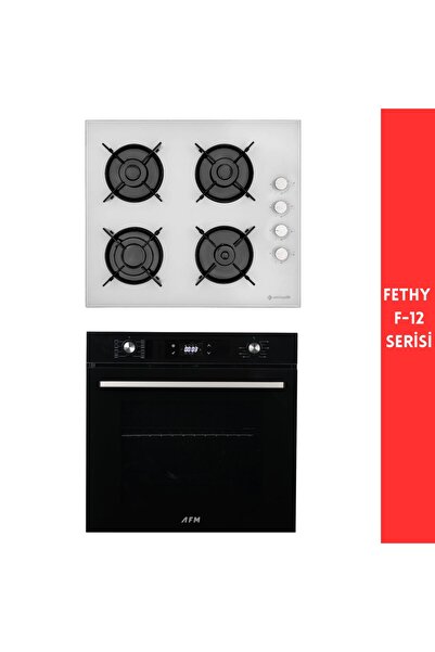 Eminçelik ve AFM Tech MARKALI /Fethy-12 Turbolu Dijital 2'li Cam Ankastre Set...