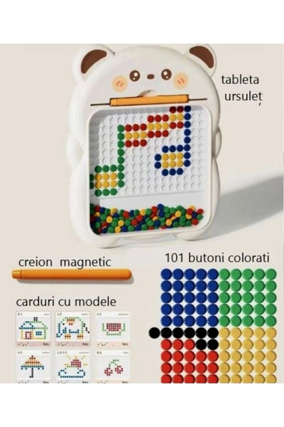 Toys Mozaic capsat 101 butoni magnetic