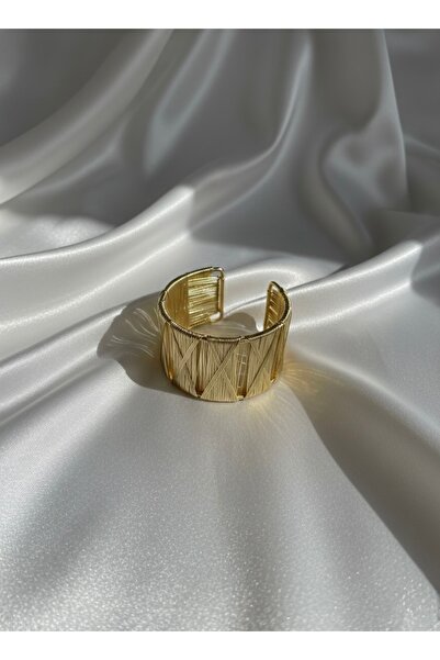 MonaCe Collection Gold X Desenli Kelepçe Bileklik