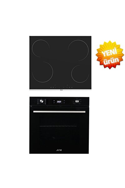 Ferre ve AFM Tech MARKALI /Ja Vitro. Elektrikli Dijital 2'li Siyah Ankastre S...