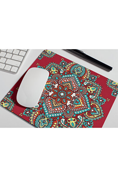 Nino Store Mandala Patterned Mousepad – Bohemian Ethnic Design, Non-Slip Base...