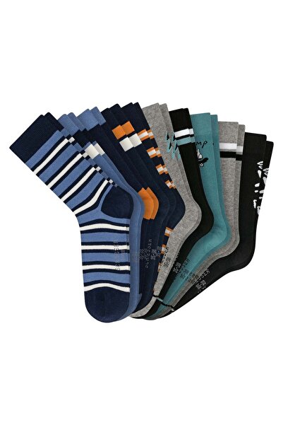 Schiesser Jungen Socken, 10er Pack - "Legwear Teens", Muster, Baumwolmischung