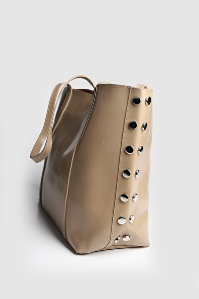 Store حقيبة كتف نسائية كبيرة الحجم بتفاصيل مزخرفة من جيمي