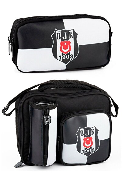 Beşiktaş Set de nutriție școlară pentru băieți geantă și pix geantă - SETME25362